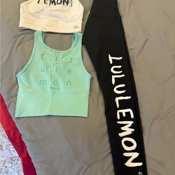 Lululemon Ed Curtis set of leggings and 2 tops. - Picture 3 of 5